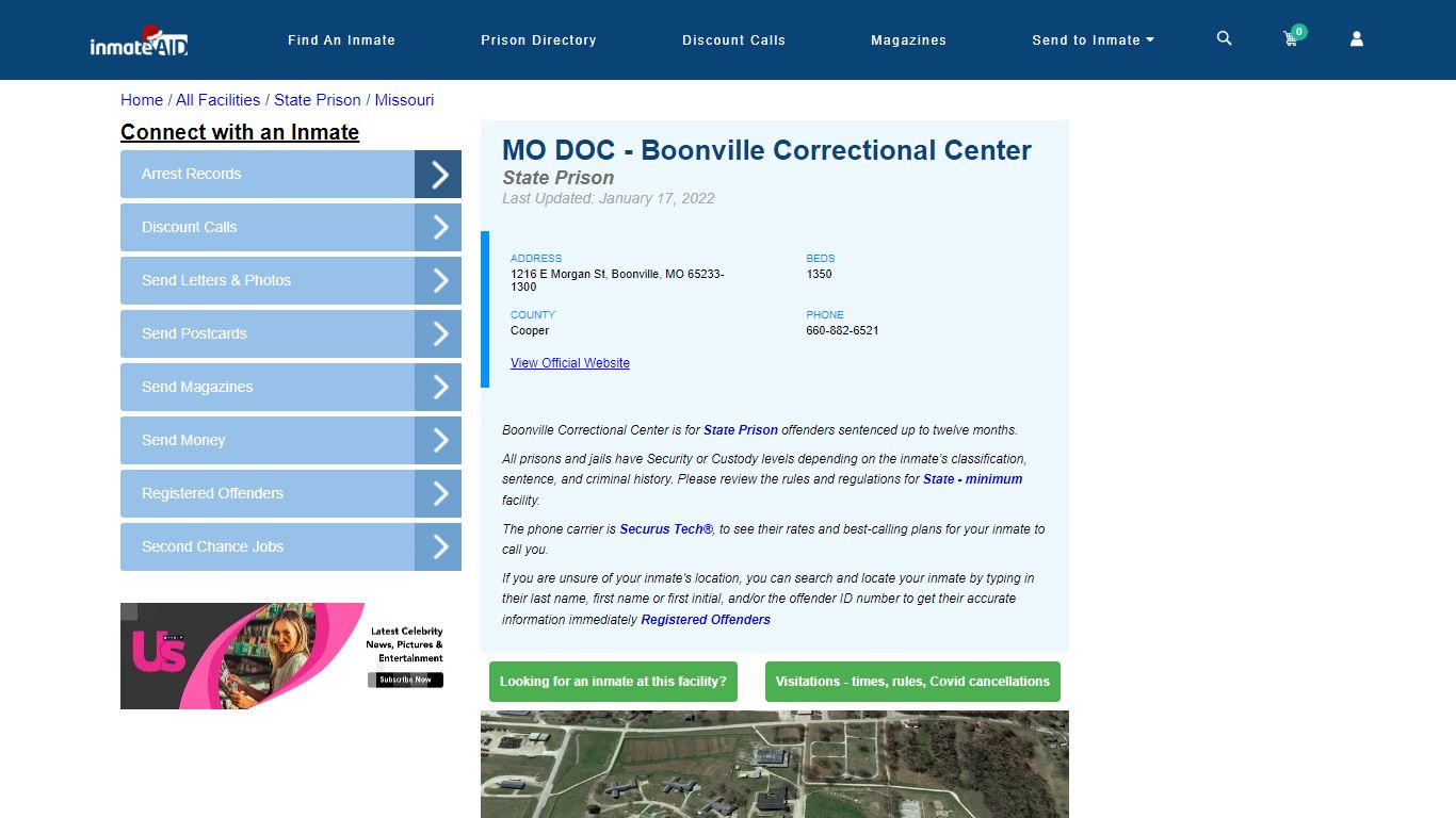 MO DOC - Boonville Correctional Center - InmateAid